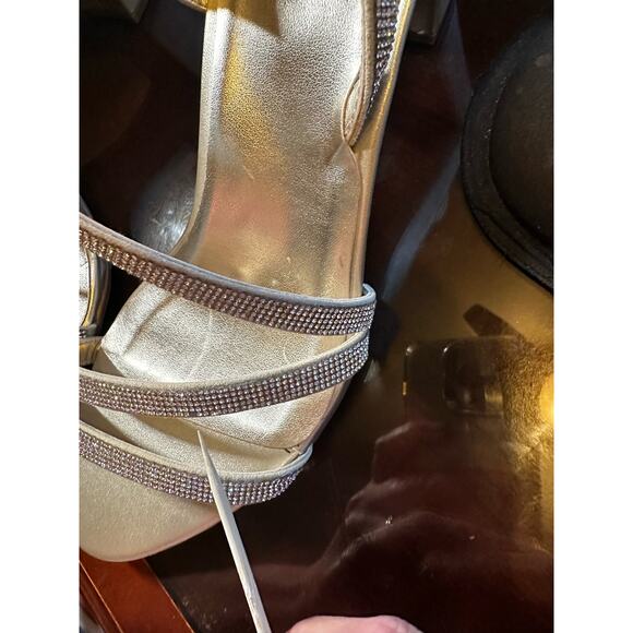 Naturalizer Womens Vanessa2 Rhinestone Embellished Strappy Heel Sandal 10M Champ - Picture 10 of 11